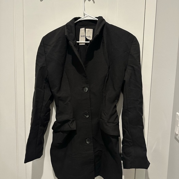 House Of CB Amia Blazer Mini Dress Black - Picture 11 of 12